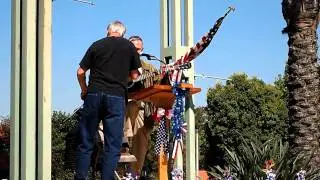 Rep. Dana Rohrabacher performing at Live Free Restore America Tea Party Rally