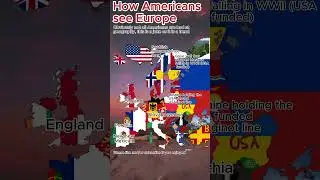 How Americans see Europe  #map #geographythroughmaps #mapping #usa  #american #europe #joke