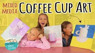 Easy Kids Mixed Media Project  |  Coffee Cup Art  |  Playing with Perspective