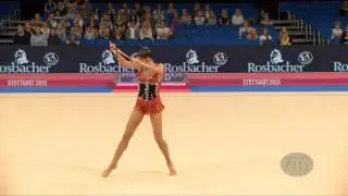 Carolina RODRIGUEZ (ESP) 2015 Rhythmic Worlds Stuttgart - Qualifications Clubs
