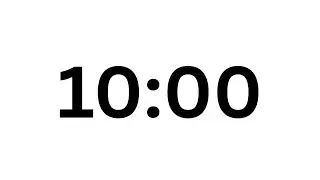 10 Minute Timer with Soft Piano Music | White Screen + 5 Minute Welcome Back Screen #timervideo