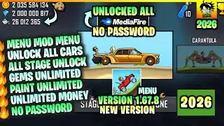 MOD‼️Hill Climb Racing Mod Apk v1.67.8 Latest Version 2026 || Hill Climb Mod Unlocked & Unlimited