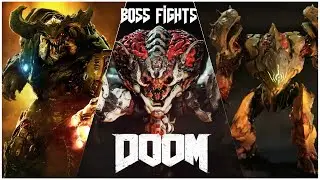 DOOM (2016) - ALL BOSS FIGHTS + ENDING CUTSCENE (1440p 60fps)