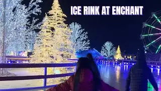 Newly clean and smooth Ice Rink at Enchant lets go have fun skating!