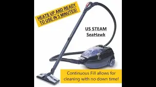 Chic Products Presents the SeaHawk by US STEAM - HIGH GRADE STEAM VACCUM CLEANER WITH NO DOWN TIME!