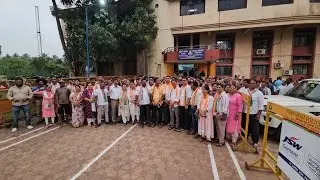 BJP Porvorim mandal file police complain at Porvorim police station against sanjeev naik