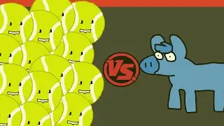 100 Tennis Balls vs 1 Fourse