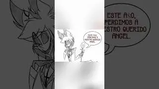 UNA MUERTE TRAGICA - HAZBIN HOTEL COMIC #hazbinhotel #alastor #charly #angel #hazbinhotelcomic