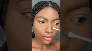 How to contour your nose 👃🏾 #darkskinmakeup #makeuptutorial #fypシ゚viral