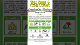 🌈10 Gens, 7 Sins | Sims 4 RainbowSin Challenge #shorts #thesims4