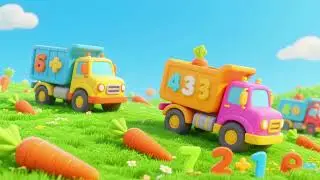 Carrots, Trucks, and Counting Fun Time! | Kids Songs & Learning Adventure