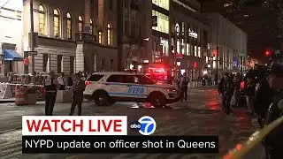 LIVE | NYPD update on officer shot in Jamaica, Queens