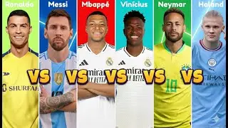 Ronaldo vs Messi vs Mbappé vs Vinícius vs Neymar vs Haaland – The Ultimate Football Comparison 2026