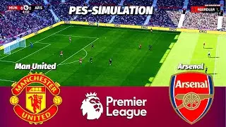 🔴LIVE || Manchester United vs Arsenal - Premier League 2025/26 | PES 21 Simulation