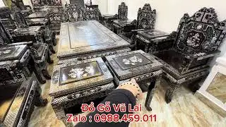 Phần 104 : Bộ Trường Truyện Khảm Ốc 16 Món – Tinh Hoa Đồ Gỗ Truyền Thống Việt