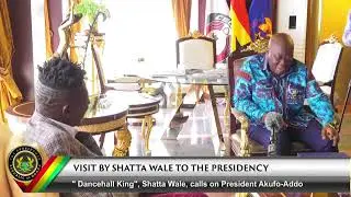 Shatta Wale visit President Nana Addo at the Flagstaff House