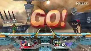 Super Smash Bros for Wii U (SM4SH) DarkslayerArim(Ike) Vs J.Cena(Falcon)