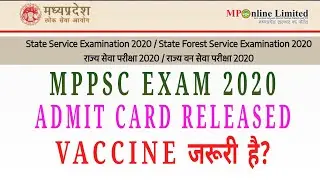 ADMIT CARD MPPSC 2020 SAS SFS EXAM