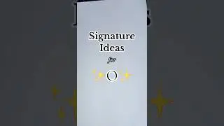 Easy &ldquo;O&rdquo; Signature Style Ideas #foryou #name #O #signature #easy