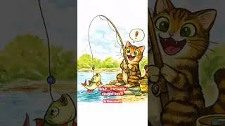 Beginner cat goes fishing#cat #fishing #myfishingdream