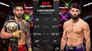 Ilia Topuria vs Arman Tsarukyan Full Fight - UFC Fight Of The Night