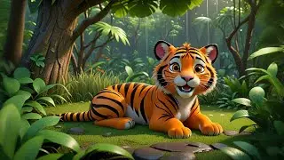 Four Sleepy Tigers Snore and Purr | Fun Animal Nursery Rhyme for Kids | Songs and Preschool Learning