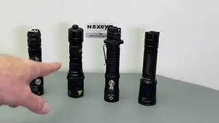 Vergleich von 4 Outdoor tauglichen taktischen Taschenlampen.