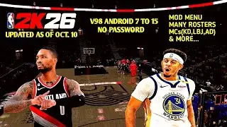 NBA 2K26 ANDROID DAME TIME VS SETH CURRY'S WARRIORS IN A DARK CROWD GAMEPLAY V98 UPDATED  MOD MENU 