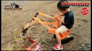 excavator  youtube43  membuat excavator mainan kayu kreatif  orang beli mainan excavator