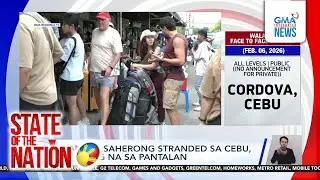Several passengers stranded in Cebu due to Tropical Storm Basyang | SONA