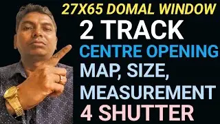 27x65 domal window #to track centre opening #4 shutter size #ramhans almunium master 