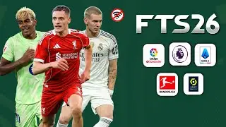 FTS 26 MOBILE&trade; ANDROID OFFLINE 300 MB NEW KITS 2025/26 REAL FACES AND LATEST TRANSFERS BEST GRAPHICS