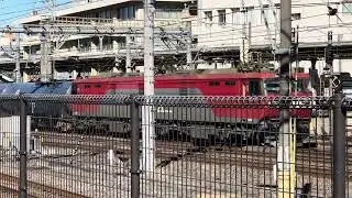 JR貨物EH500形54号機＋タキがJR大宮駅5番線を通過するシーン 2026.1.12