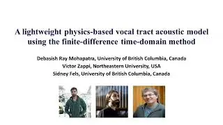 2.5D FDTD Vocal Tract Model - Vowel Sound Synthesis
