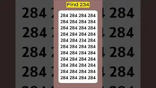 Can You Find 234? 👀 | Test Your Focus in 7 Seconds