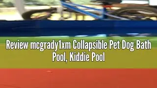 Review mcgrady1xm Collapsible Pet Dog Bath Pool, Kiddie Pool Hard Plastic Foldable Bathing Tub PVC O