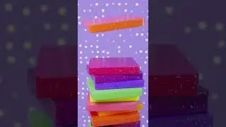 Color Blocks Falling Into a Perfect Stack (Oddly Satisfying Loop) #blender3d #minisatisfying