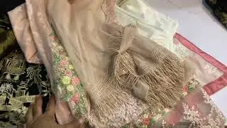 Maria.b nd crimson stitched  wedding embroided 3pc flat sale 2025.