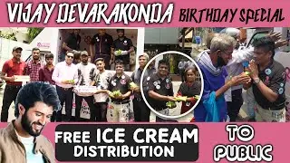 Cream Stone Ice Cream Concept | Vijay Devarakonda Birthday Truck | Hybiz tv
