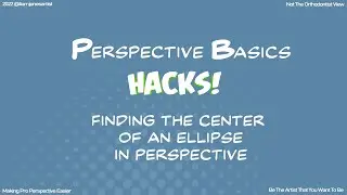 Finding The Centre of An Ellipse In Perspective