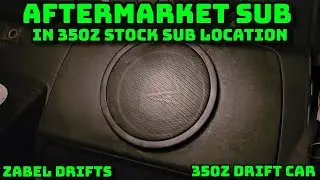 Aftermarket Sub in the 350z Stock Sub Location
