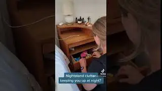 Nightstand Organization Makeover