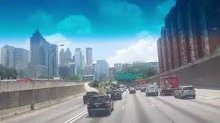 Atlanta crazy traffic, maneuvering through the Beatiful 