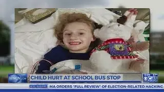 NC 8-year-old hit while exiting school bus suffers broken femur, fractured hip