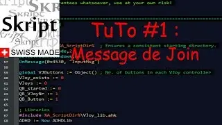 [Tutoriel Skript] DevSkript #1 - Message de join !