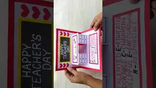 DIY - Teacher's day pop-up card ideas // Happy teacher's day greeting card handmade #shorts