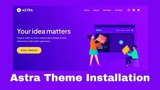 Astra Theme  installation WordPress 6.4.3