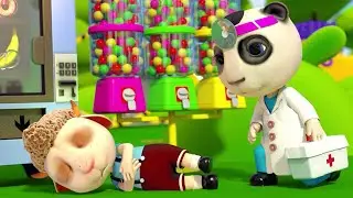 Help! I Have a Stomach | 😰Doctor Panda Pretend Play   | Funny Cartoon for Kids
