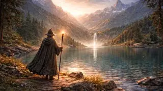 Path of the Wizard: Still Waters of the Mountain Lake | Calm Medieval Fantasy Ambient