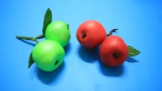 DIY Fake Fruit Apples With Ballon / Artificial Fruit Apples Crafts Hacks / Decor Handmade Home Idea
